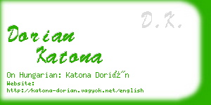 dorian katona business card